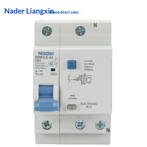 Interruptor de Protección de Corriente Residual Shanghai <span class=keywords><strong>Liangxin</strong></span> NDB1LE-63 Tipo C 1PN Protección Contra Cortocircuitos y Fugas 2P - Product Image 3