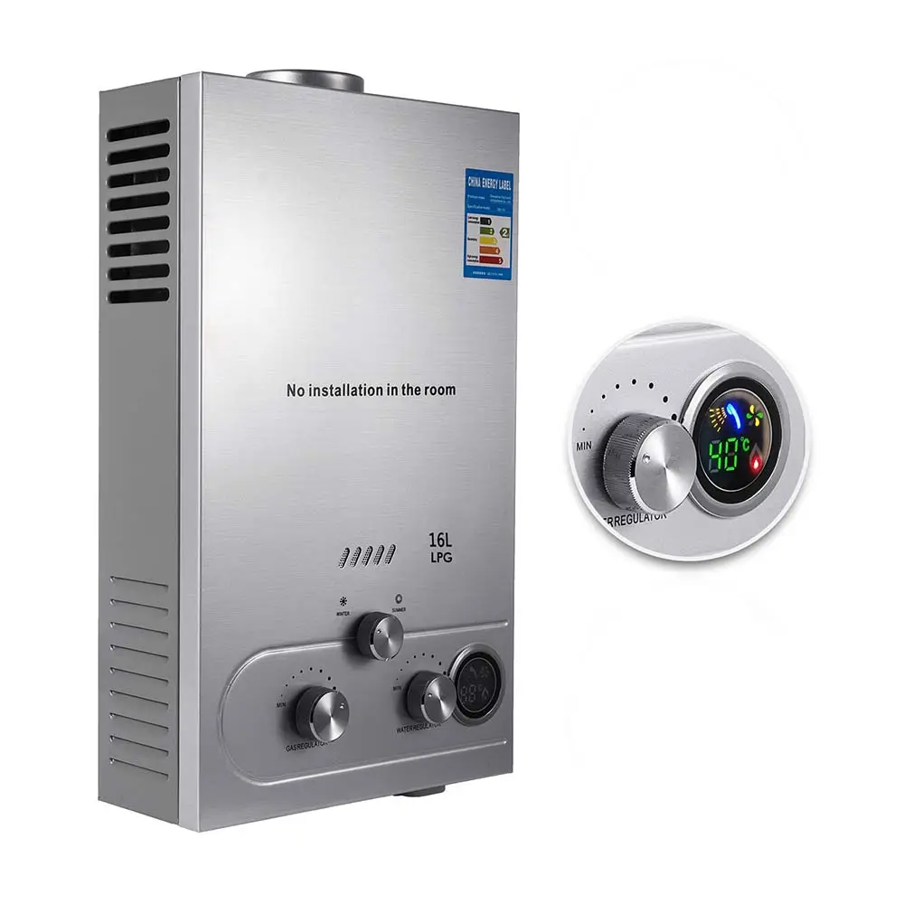 गर्म बिक्री 16L एलपीजी गैस वॉटर हीटर चीन गर्म गैस वॉटर हीटर के लिए घर