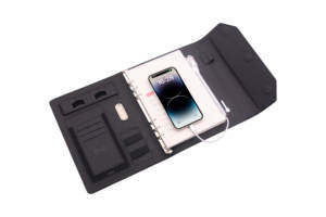 Libreta de Notas Profesional con Banco de Energía, Cargador Inalámbrico y Memoria USB de 8 GB con Botones de Colores para Regalos Empresariales - Product Image 4