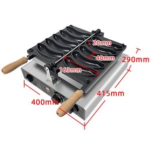 Gaufrier commercial automatique à gaz et électrique, antiadhésif, pour gaufres longues en forme de banane, idéal pour les restaurants de restauration rapide et les snack-bars. - Product Image 3