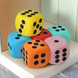 Bán buôn biểu tượng tùy chỉnh 6cm hoặc 8cm trò chơi đồ chơi EVA PU bọt xúc xắc lớn Cube xúc xắc cho Kid trường giảng dạy và CHƠI thiết bị - Product Image 2