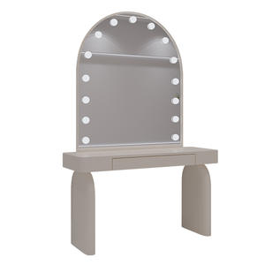 <span class=keywords><strong>Miroir</strong></span> de maquillage <span class=keywords><strong>avec</strong></span> lumière pour studio photo de mariage, studio cosmétique, <span class=keywords><strong>coiffeuse</strong></span>, style crème - Product Image 2