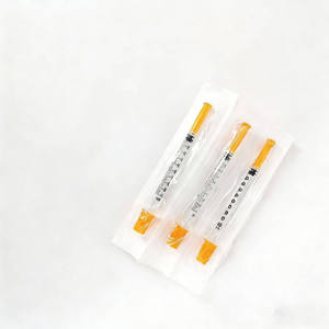 Jeringas de Insulina Estériles de 0.5 ml, Indoloras, Desechables, U-100, Hipodérmicas, con Aguja Fija, para el Cuidado de la Salud Animal - Product Image 2