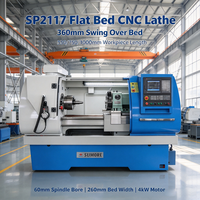 Tour CNC à banc plat haute précision CK6432-500, centre de tournage moyen pour métaux mous, Torno CNC SUMORE SP2117