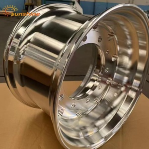 ISO、TS16949認証取得済み 22.5x14インチ 高品質クローム仕上げアルミトラックリム 新品チューブレスタイヤホイールリム 工場直販価格 - Product Image 3