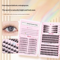Collection de faux cils : Boîte de rangement grande capacité pour cils synthétiques, un accessoire mignon et populaire pour les personnes pressées
