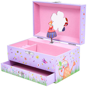 ballerina girl jewelry music box for birthday gift and wooden music jewelry box girls musical jewelry box