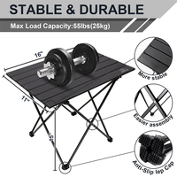 Table pliante carrée enroulable de camp portable Table pliable légère pour Table de camping de pique-nique