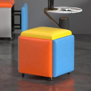Mobilier pour chambre chaude cuisine moderne <span class=keywords><strong>carré</strong></span> salon de beauté milieu du siècle <span class=keywords><strong>blanc</strong></span> pied extérieur luxe ajuster siège <span class=keywords><strong>tabouret</strong></span> avec roues - Product Image 5