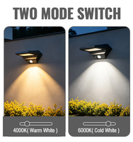 Lampe murale solaire LED au design moderne, IP65, multifonctionnelle, lumière de jardin, étanche, avec 30 LED SMD