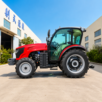 Livraison Gratuite – Tracteur Agricole Compact 4x4 avec Cabine, Moteur 50HP, 80HP, 100HP, Pompe à Eau et Engrenages, Idéal pour Petites Exploitations et Jardins