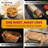 Papier sulfurisé résistant aux hautes températures, enduit d'huile de silicone, 100 feuilles pour four et boulangerie