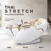 Fauteuil de massage corporel complet 4D pour personnes âgées, inclinable avec gravité zéro, contrôle facile, chauffage, airbag, massage des pieds, soins à domicile, relaxation