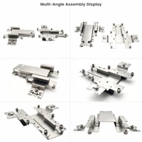 Support de charnière en tôle de précision sur mesure, assemblage de pièces métalliques pliées et estampées pour machines industrielles