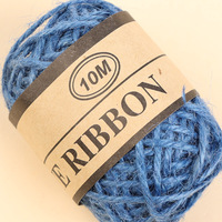 Corde de Jute colorée 1.5mm, corde d'emballage en toile de Jute à 3 brins pour l'artisanat, le bricolage et l'emballage de cadeaux