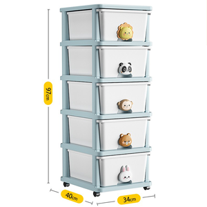 Children's cartoon toy storage cabinet Multi-layer children's products storage cabinet