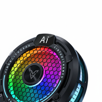 Refroidisseur de téléphone U-jie F47 RGB avec écran numérique, radiateur de téléphone portable en ABS, support magnétique, ventilateur de refroidissement pour jeux