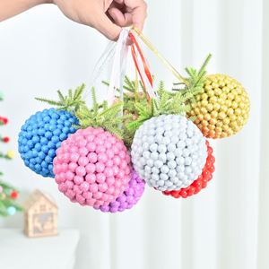 Nouvelles Boules Décoratives de Noël Personnalisées en Plastique, Ornées de Baies Pailletées Peintes, 3 Couleurs - Product Image 4