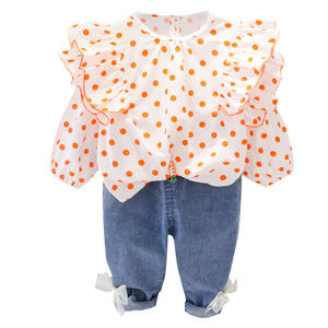 Compras en Línea, Conjuntos de Ropa Coreana con Volantes para Bebés, Ropa Linda de Verano para Niñas Recién Nacidas, Hecha en China - Product Image 1