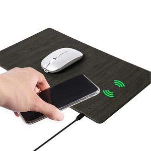 Alfombrilla de Ratón Inalámbrica Universal de Cuero PU de Alta Calidad, Novedad <span class=keywords><strong>2021</strong></span>, con Logotipo OEM para Promociones Empresariales y Bodas - Product Image 2