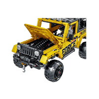 1:12 camión modelo MOC técnica todoterreno coche Jip bloques de construcción educativos regalo de cumpleaños para niños
