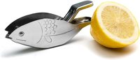 Presse-citron en acier inoxydable en forme de poisson, presse-citron manuel, design ergonomique, presse-agrumes pour orange citron, gadget de cuisine