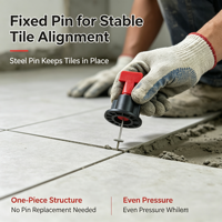 Système de nivellement de carreaux rotatif, niveleur de carreaux réutilisable pour carreaux de céramique et de porcelaine