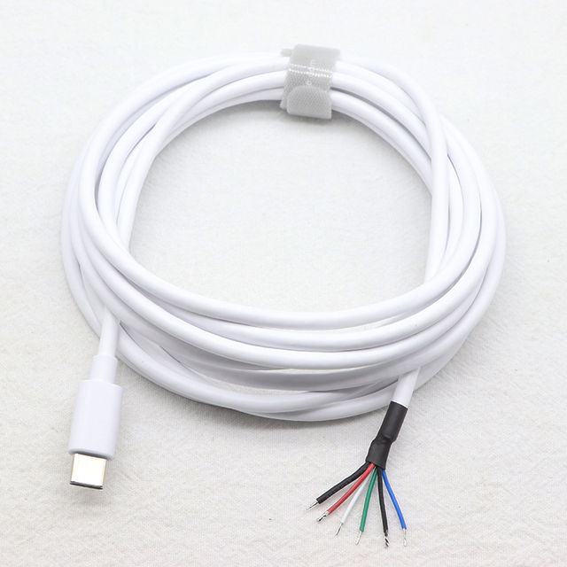Factory Customized 6 Cores USB C Cable Type-C to Open-end Cable USB Type-C Pigtail Cable