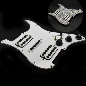 ST HSH Pickguard Completo, Conjunto Precableado con Función Coil Split Tap, Placa de Control de 2 Tonos y 1 Volumen, Humbucker para Guitarra Eléctrica - Product Image 4