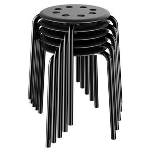Thickened wrought iron <b>stool</b>, colorful, simple, stylish, round <b>stool</b> for <b>bedroom</b>, living room, dining room, and shoe cover - Product Image 1