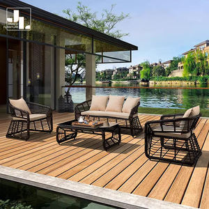 Meubles d'extérieur en rotin de haute qualité liquidation moderne ensemble de 4 meubles de jardin en rotin synthétique polyrattan à vendre - Product Image 1