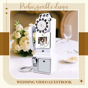 आधुनिक विंटेज ऑडियो गेस्टबुक इलेक्ट्रॉनिक वेडिंग ऑडियो गाइड के साथ वीडियो के साथ वीडियो के साथ वीडियो के साथ - Product Image 4