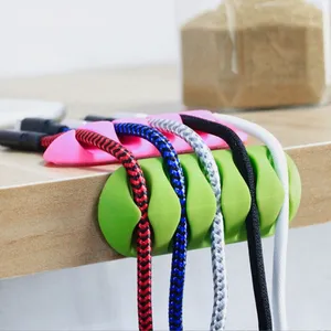 Mixed Charger Magnetic Cable Holder Multifunctional Silicone Cord Winder Management Wire Organizer Desktop