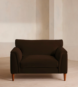 Modern Trendy Brown Velvet <b>Small</b> Living Room <b>Sofa</b> for home Luxury Set Furniture Fabric Lounge Loveseat 2 Seater Couch - Product Image 2