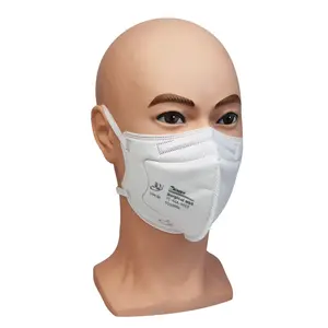 NIOSH认可批发价格头带个人包裹医用外科防护折叠口罩一次性N95口罩