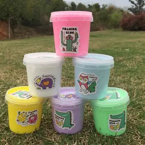 6 pak warna Butter Slime Kit hadiah ulang tahun untuk anak-anak pesta bantuan untuk anak perempuan anak laki-laki tidak lengket Super lembut lumpur mainan Slime