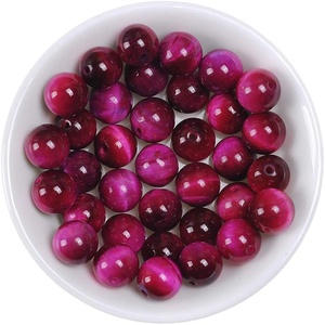 Perles rondes en œil <span class=keywords><strong>de</strong></span> <span class=keywords><strong>tigre</strong></span> <span class=keywords><strong>rose</strong></span> AA, pierres énergétiques, pouvoir <span class=keywords><strong>de</strong></span> guérison, pour la fabrication <span class=keywords><strong>de</strong></span> bijoux, œil <span class=keywords><strong>de</strong></span> <span class=keywords><strong>tigre</strong></span> naturel teinté - Product Image 5