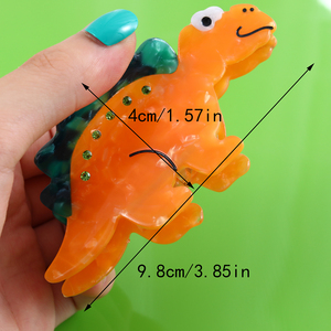 Pince à cheveux créative mignonne en acétate de <span class=keywords><strong>dinosaure</strong></span> Kawaii pince à cheveux pour femmes accessoires - Product Image 3