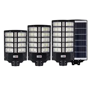 통합 LED 태양 광 가로등 200W 400W 600W 모션 센서 벽 야외 정원 도로 램프