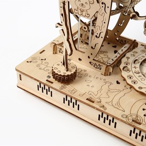 Nuevo Rompecabezas de Madera 3D Estereoscópico con Diseño de Noria Musical, Juguete Educativo de Ensamblaje para Niños, Adorno CF101 para 0-24 años - Product Image 4
