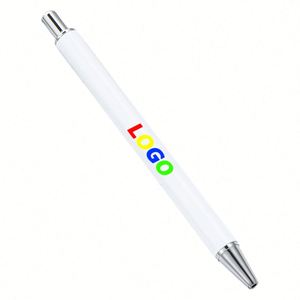 Custom DIY Silk Screen Printed Metal Ballpoint <b>Pens</b> for Promotional <b>Gifts</b> Bulk - Product Image 1