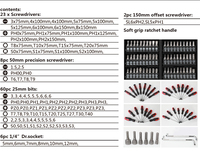100 pièces outil à main professionnel Hexagonal Torx fendu Phillips combinaison précision tournevis Kit tournevis magnétique ensemble