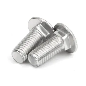 Professional Manufacture M4 M16 Round Button Head Screw SS 304 SS316 Carriage Bolts