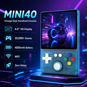 Console di Gioco Portatile MINI40 con Display HD da 4.0'', Zero Delay, 20.000+ Giochi, Batteria da 4000mAh, WiFi, Stile <span class=keywords><strong>Vintage</strong></span>, Regalo per Bambini - Product Image 2