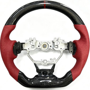 Volant en fibre de carbone RPPF Integrity Service avec éléments rouges forgés pour <span class=keywords><strong>Lexus</strong></span> IS250 IS300 IS350/RCF F Sport 2014+ - Product Image 1