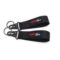 Logo brodé étiquette voiture moto Jet tag porte-clés en nylon lanière bracelet porte-clés