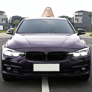 Grilles de voiture BMW pour Série 3 F30 F31 F35 2013-2019, ligne simple, ligne double, entièrement noires, modification du pare-chocs - Product Image 3