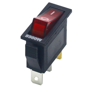 Interrupteur à bascule KCD3 8000W avec voyant lumineux pour cuisinière électrique et appareils de cuisine - Product Image 1