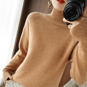Fashion Winter Slim Fit Warm Pullover Jumper Korean Ladies Turtleneck <strong>Knitted</strong> <strong>Sweater</strong> for Women - Product Image 3