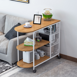 3-layer Kitchen Storage Rack Movable Metal Iron Side <strong>Table</strong> Kitchen Storage Trolley Kitchen <strong>Shelf</strong> <strong>with</strong> Wheels - Product Image 2
